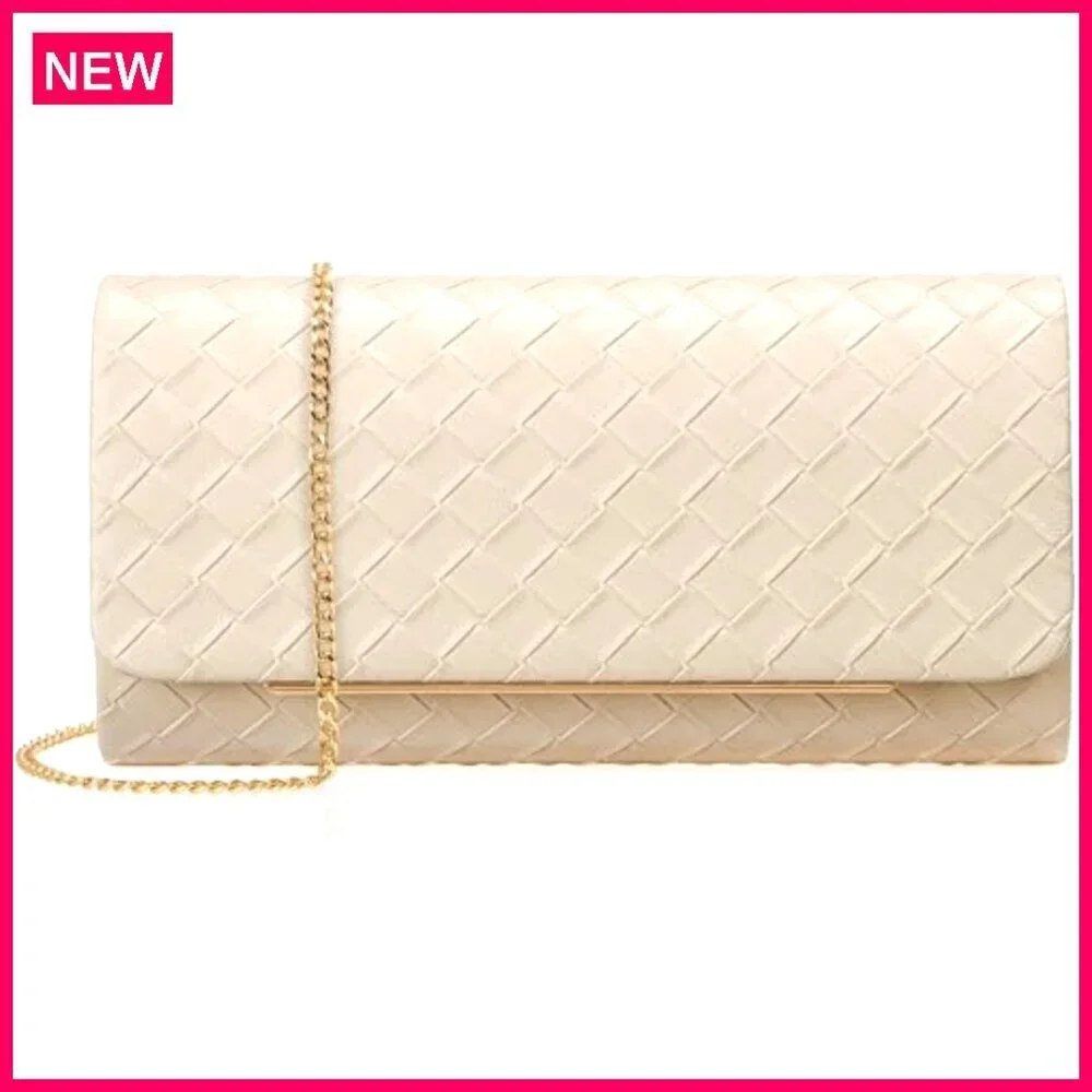 Evening Clutch with Detachable Strap for Weddings Parties Formal Events